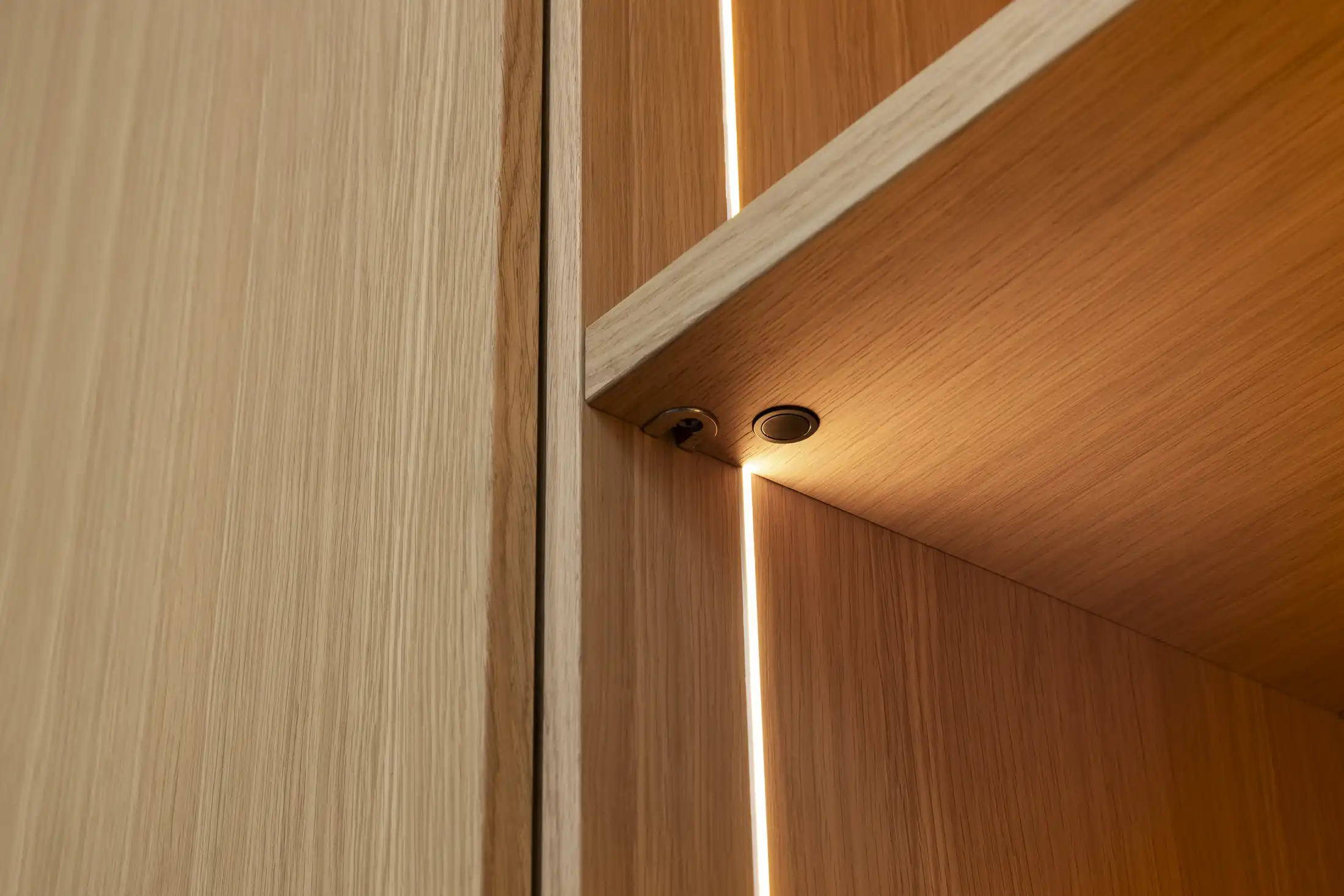 Led verlichting in kast