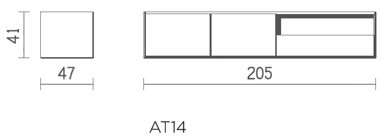 Altura AT14: technische tekening