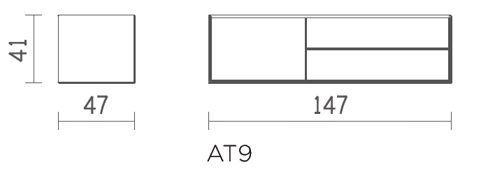 Altura AT9 lowboard 1d - 2 lades