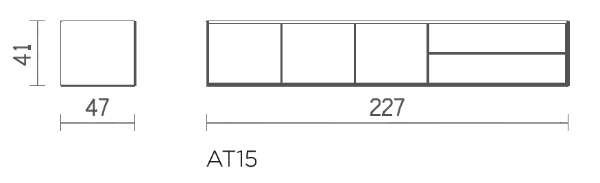 Altura AT15 lowboard 3d - 2 lades