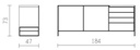 View VW2 dressoir 184cm 2d - 4 lades