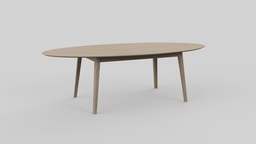 Vitri VT36 ovale tafel 250cm massief